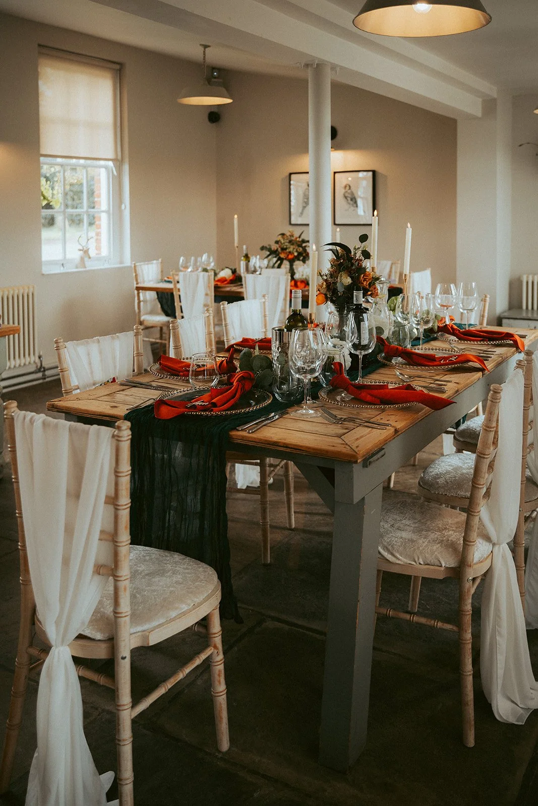 Wedding Table Set up Derbyshire
